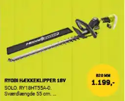 XL-BYG RYOBI HÆKKEKLIPPER 18V tilbud