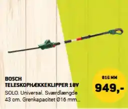 XL-BYG BOSCH TELESKOPHÆKKEKLIPPER 18V tilbud