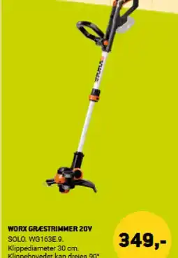 XL-BYG WORX GRESTRIMMER 20V tilbud