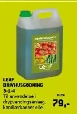 XL-BYG LEAF DRIVHUSGØDNING tilbud