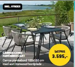 XL-BYG CARROS COMO HAVEMØBELS.ÆET tilbud