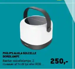 XL-BYG PHILIPS ALULA SOLCELLE BORDLAMPE tilbud