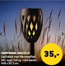XL-BYG HAVEFAKKEL SOLCELLE tilbud