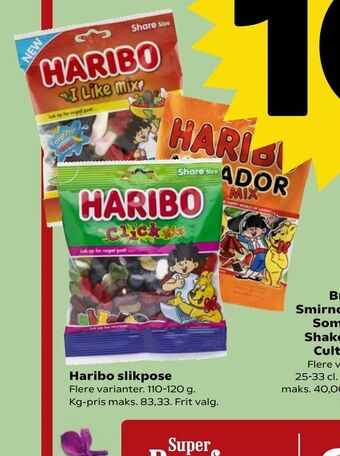 Kvickly Haribo slikpose tilbud