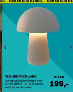 XL-BYG VELI LINE TOUCH LAMPE tilbud