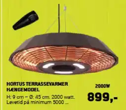 XL-BYG HORTUS TERRASSEVARMER HÆNGEMODEL tilbud