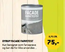 XL-BYG DYRUP FACADE FARVETEST tilbud
