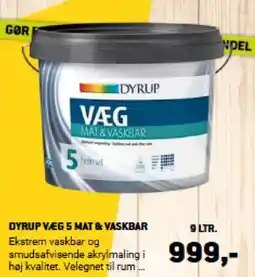 XL-BYG DYRUP VÆG 5 MAT & VASKBAR tilbud