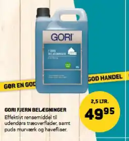 XL-BYG GORI FJERN BELÆGNINGER tilbud