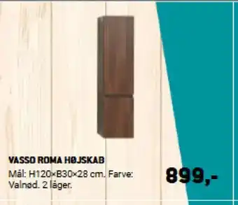 XL-BYG VASSO ROMA HØJSKAB tilbud
