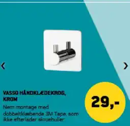XL-BYG VASSO HÅNDKLÆDEKROG, tilbud