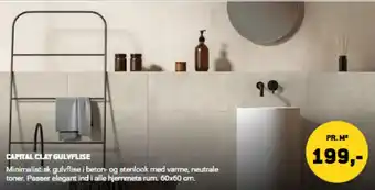 XL-BYG CAPITAL CLAY GULVFLISE tilbud