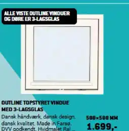 XL-BYG OUTLINE TOPSTYRET VINDUE MED 3-LAGSGLAS tilbud