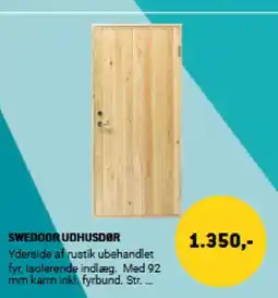 XL-BYG SWEDOOR UDHUSDØR tilbud
