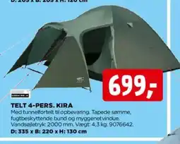jem & fix TELT 4-PERS. KIRA tilbud