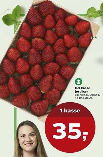 Kvickly Hel kasse jordbær tilbud