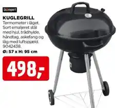 jem & fix KUGLEGRILL Termometer i låget. tilbud