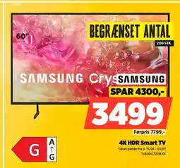 Power SAMSUNG Crys 4K HDR Smart TV tilbud