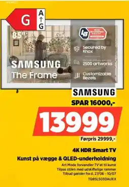 Power SAMSUNG 4K HDR Smart TV tilbud