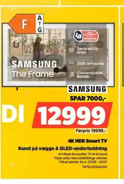 Power SAMSUNG 4K HDR Smart TV Kunst på vægge & QLED-underholdning tilbud