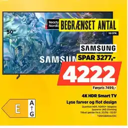 Power SAMSUNG 4K HDR Smart TV Lyse farver og flot design tilbud