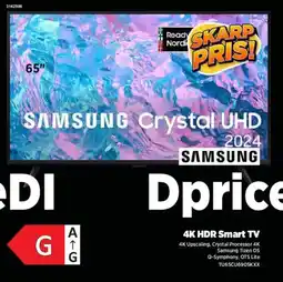 Power SAMSUNG Crystal UHD 4K HDR Smart TV tilbud