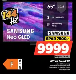 Power SAMSUNG 65" 4K Smart TV - tilbud