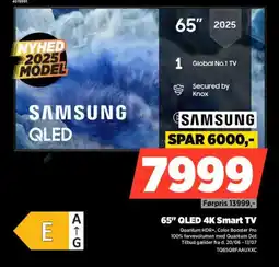 Power SAMSUNG 65" QLED 4K Smart TV tilbud