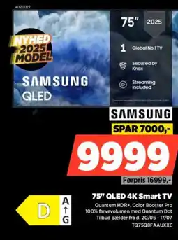 Power SAMSUNG 75" QLED 4K Smart TV tilbud