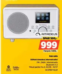 Power AMADEUS Dab radio Stilfuld Amadeus internetradio! tilbud