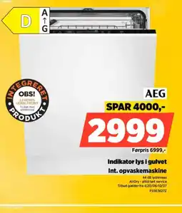 Power AEG Indikator lys i gulvet Int. opvaskemaskine tilbud