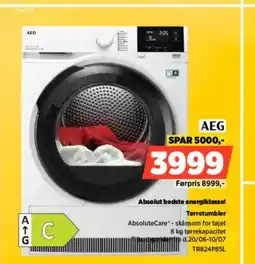 Power Absolut bedste energiklasse! Tørretumbler tilbud