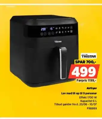 Power TRISTAR Airfryer Lav mad til op til 9 personer tilbud
