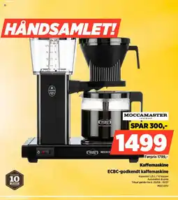 Power MOCCAMASTER Kaffemaskine ECBC-godkendt kaffemaskine tilbud