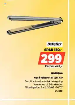 Power BaByliss Glattejern Også velegnet til tykt hår tilbud