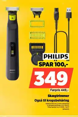 Power Skægtrimmer Også til kropsbehåring tilbud