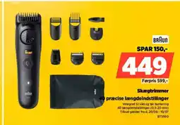 Power BRAUN Skægtrimmer tilbud