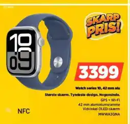 Power Watch series 10, 42 mm alu tilbud
