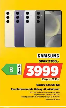 Power SAMSUNG Galaxy S24 128 GB Revolutionerende Galaxy Al inkluderet tilbud