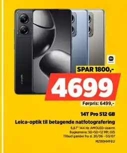 Power 14T Pro 512 GB Leica-optik til betagende natfotografering tilbud