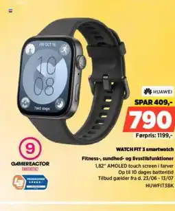 Power HUAWEI WATCH FIT 3 smartwatch tilbud