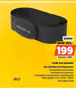 Power Cardia Core pulsmåler Din pålidelige træningspartner Kompatibel med de fleste smartwatches/sportsure tilbud