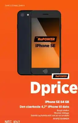 Power iPhone SE 64 GB Den stærkeste 4,7" iPhone til dato tilbud