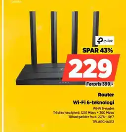Power Router Wi-Fi 6-teknologi tilbud