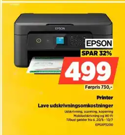 Power EPSON Printer Lave udskrivningsomkostninger tilbud