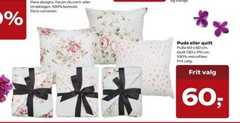 Kvickly Pude eller quilt tilbud