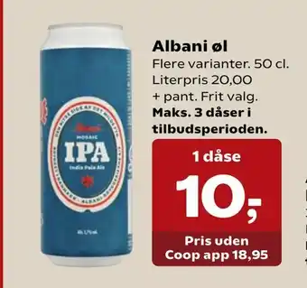 Kvickly Albani øl tilbud
