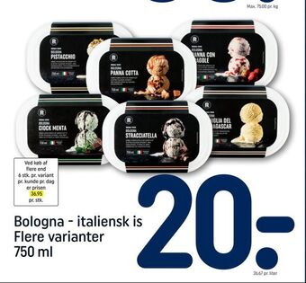 REMA 1000 Bologna - italiensk is tilbud