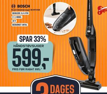 Bosch håndstøvsuger BCHF216B