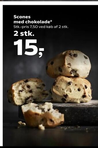 SuperBrugsen Scones med chokolade tilbud